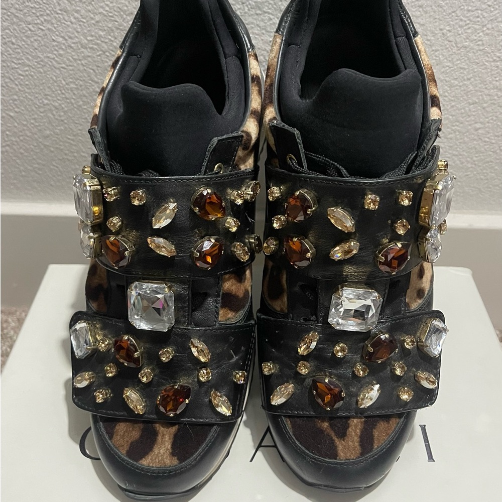 Dolce & Gabbana Leopard pattern stones velutto leovit.nap Sneakers - Picture 5 of 13